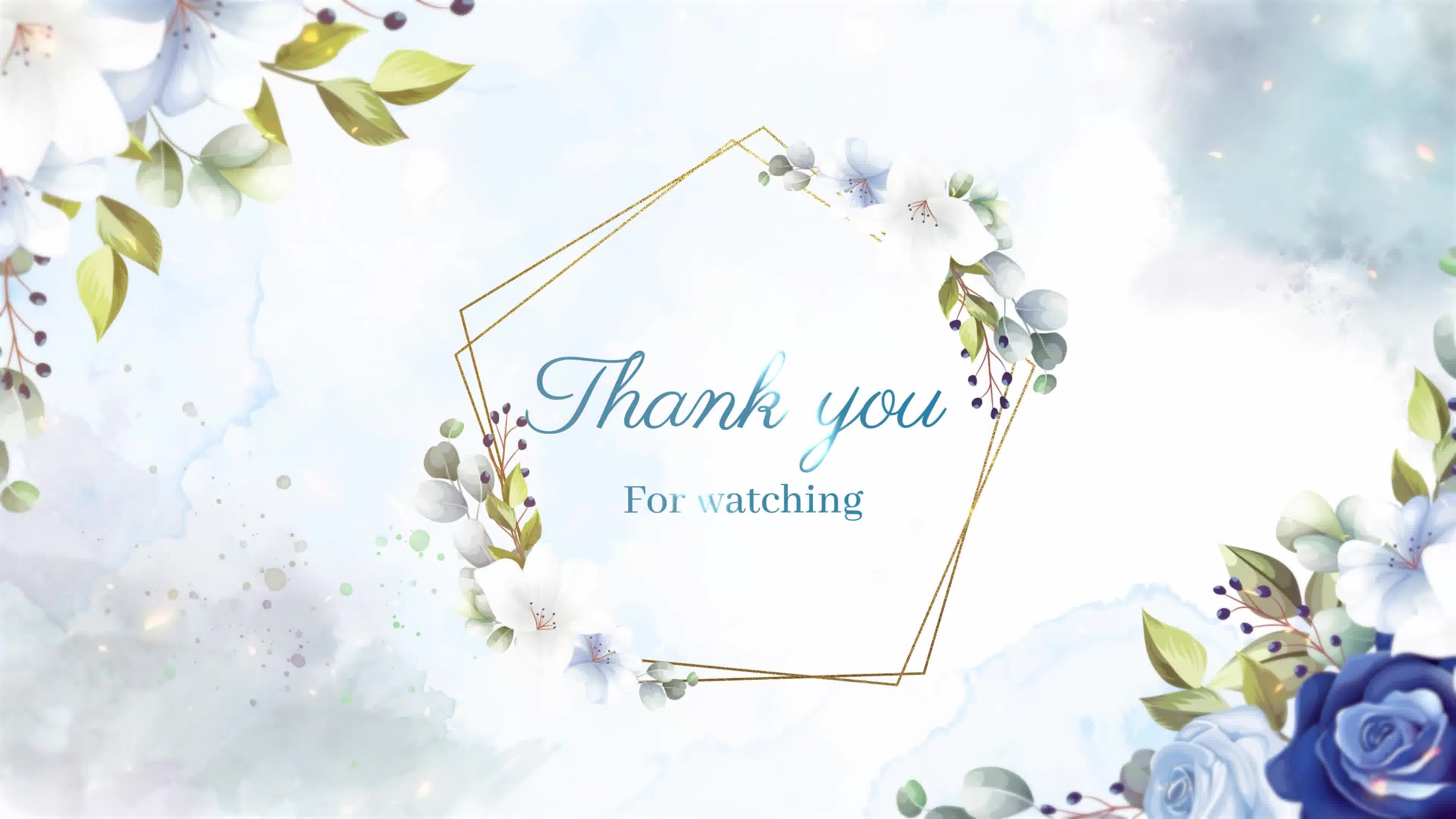 WaterColor and Floral Wedding Slideshow Videohive 36831945 After Effects Image 12