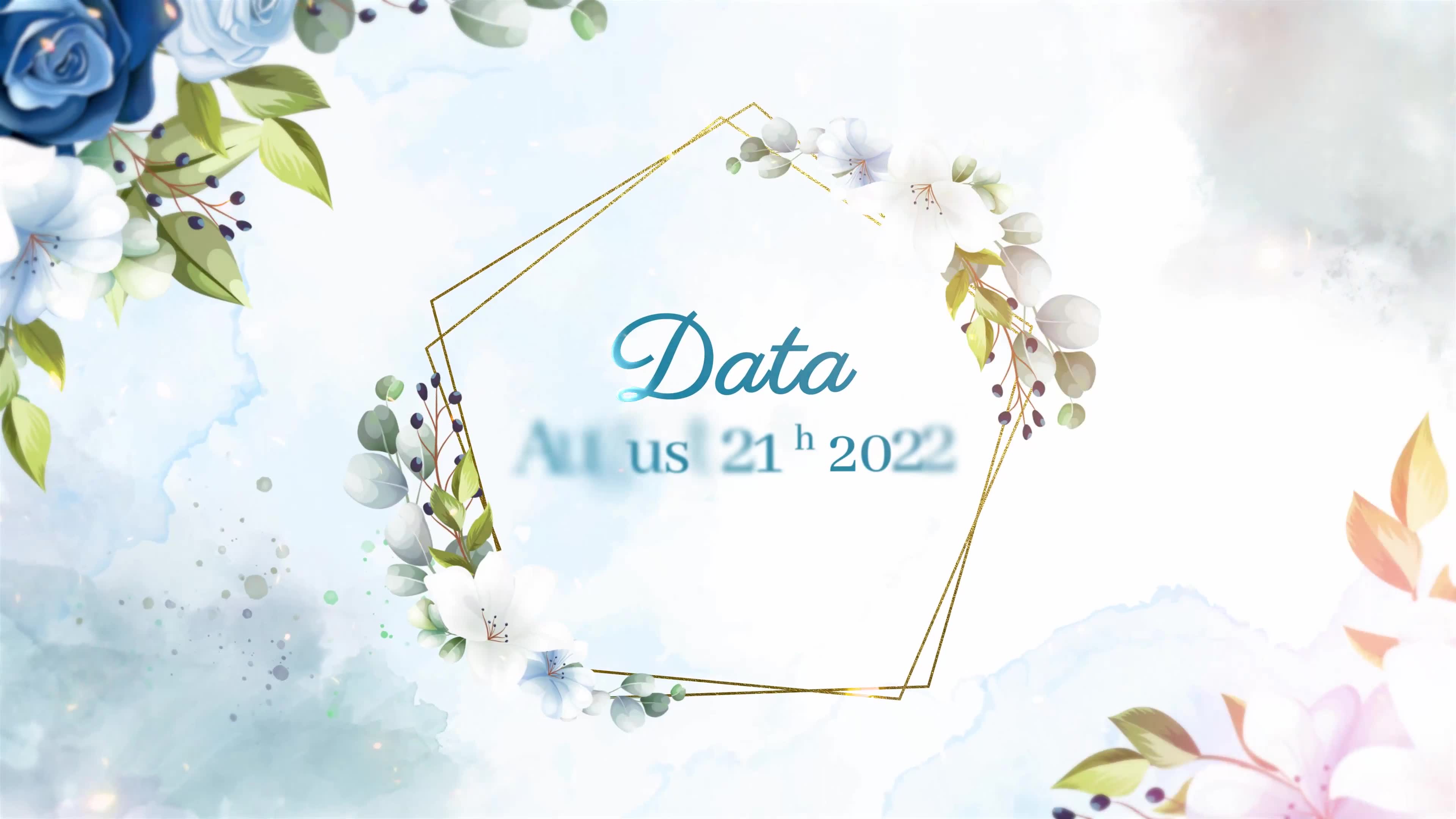 WaterColor and Floral Wedding Slideshow Videohive 36831945 After Effects Image 3