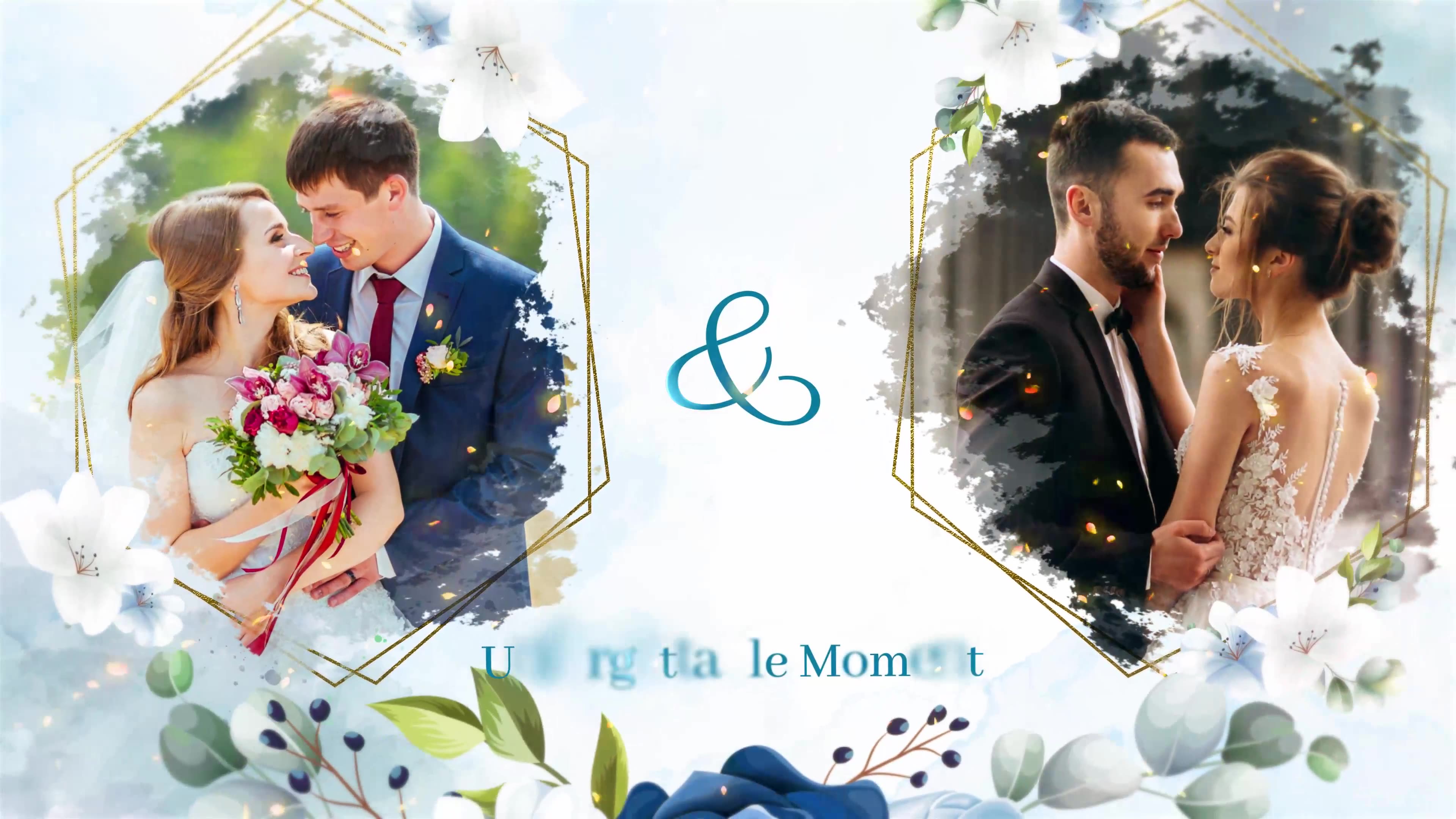 WaterColor and Floral Wedding Slideshow Videohive 36831945 After Effects Image 5