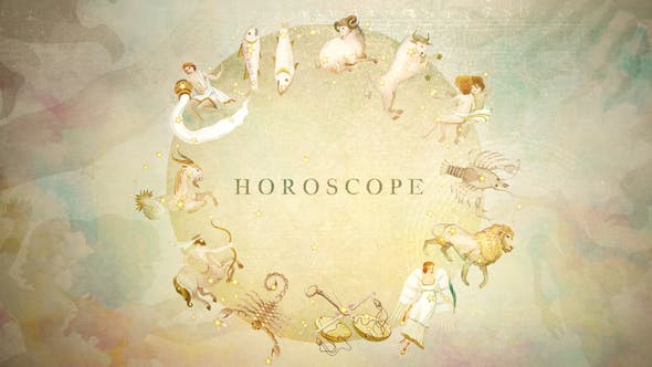 Watercolor Horoscope and Title Opener - 21952338 Videohive Download