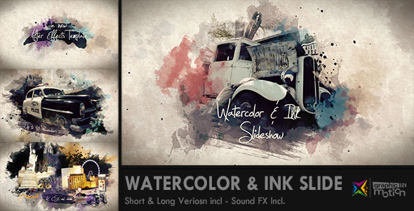 Watercolor & Ink Slideshow - Download Videohive 8514684