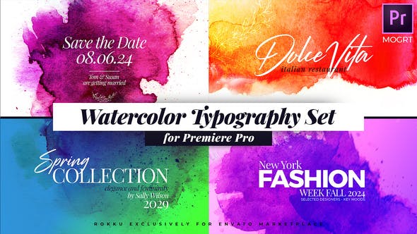 Watercolor Inks Typography - Download Videohive 24988449