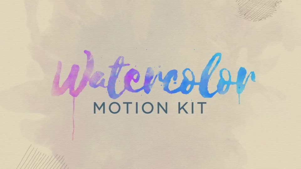 Watercolor Motion Kit - Download Videohive 17286607