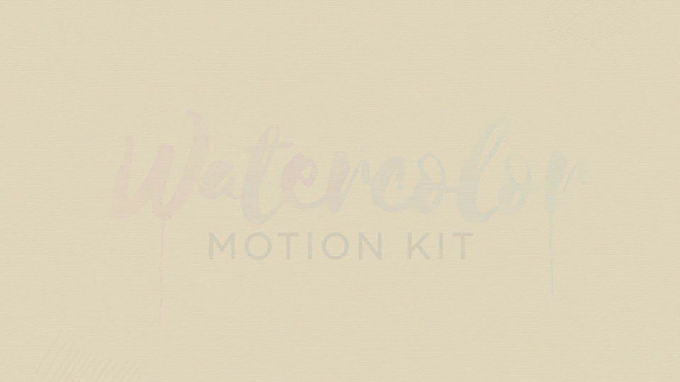 Watercolor Motion Kit - Download Videohive 17286607