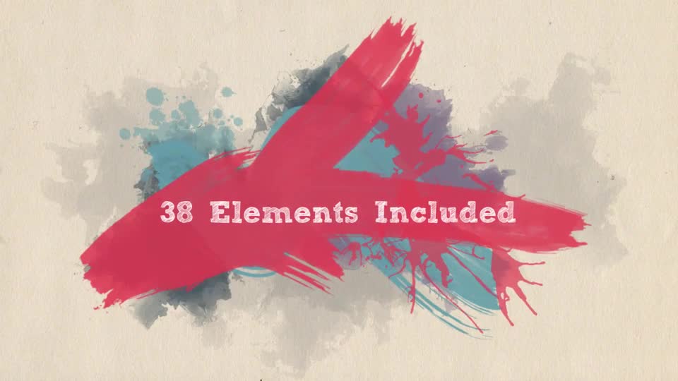 Watercolor, Paint Splatters & Brush Stroke PACK Videohive 12637692 Motion Graphics Image 1