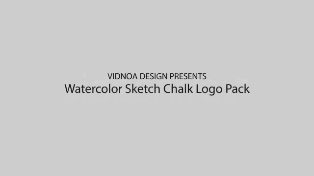 Watercolor Sketch Chalk Logo Pack - Download Videohive 5053354