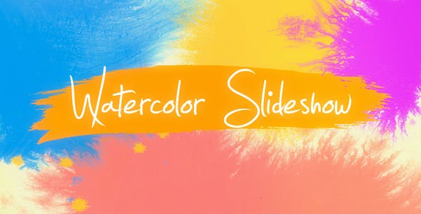 Watercolor Slideshow - 20184342 Videohive Download