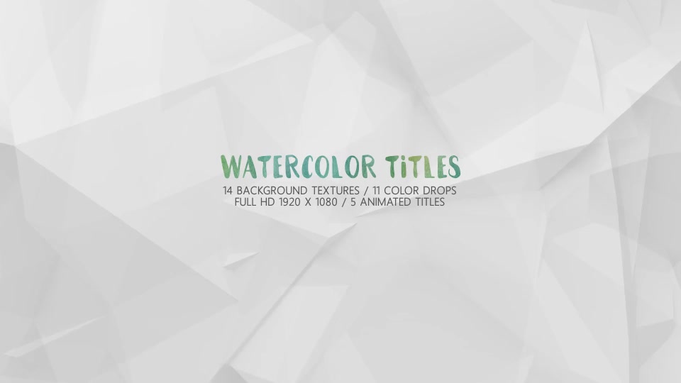 WaterColor Titles Videohive 19822483 After Effects Image 2