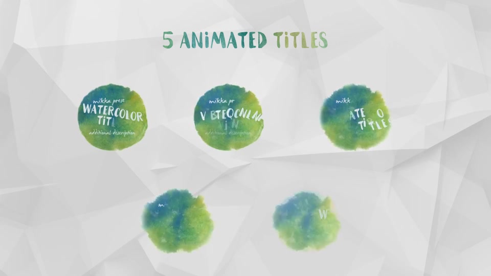 WaterColor Titles Videohive 19822483 After Effects Image 8