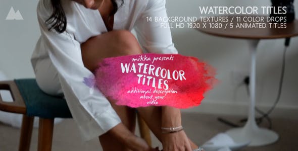 WaterColor Titles - Download Videohive 19822483
