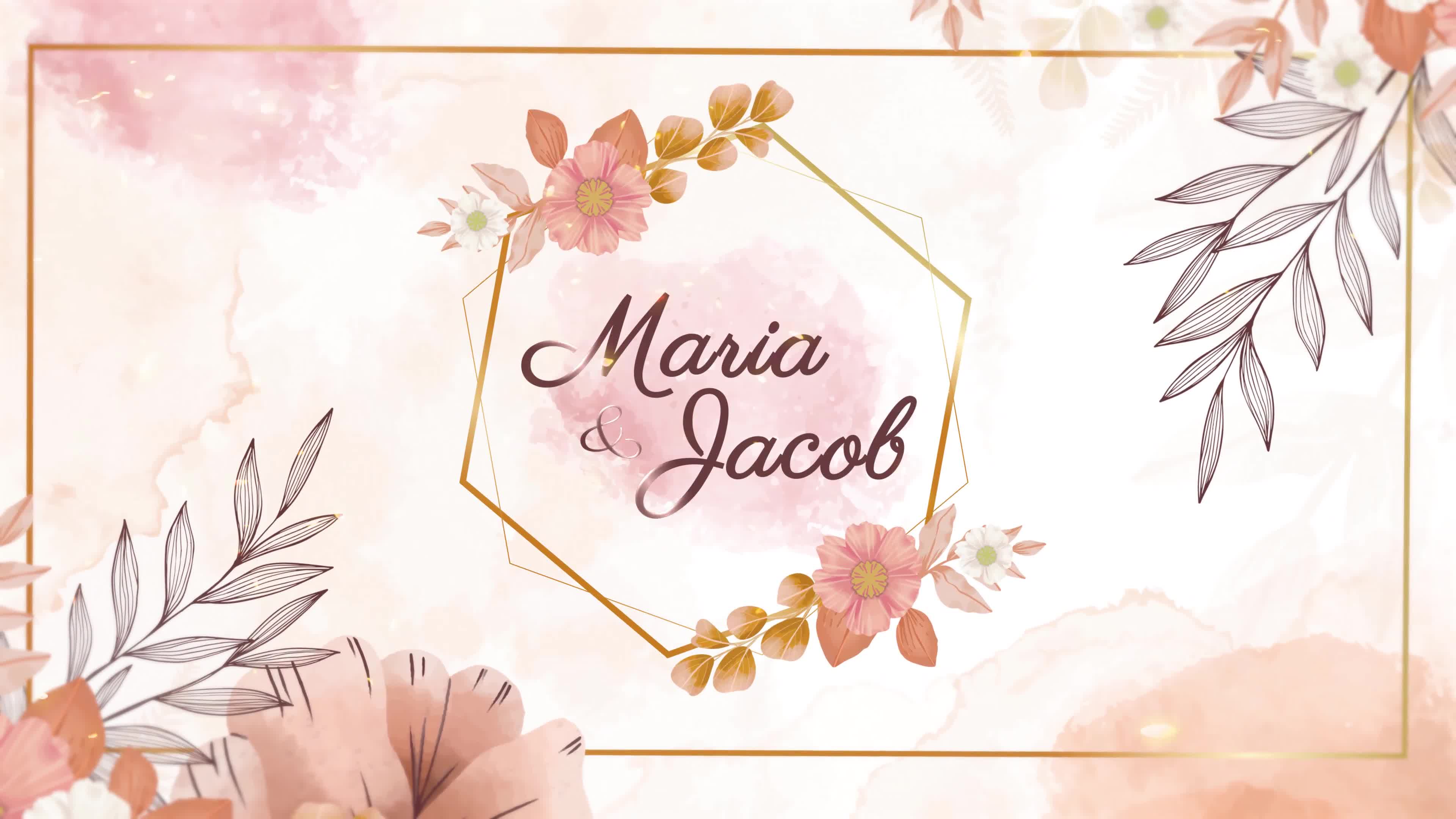 Watercolor Wedding Invitation Videohive 34305109 After Effects Image 1