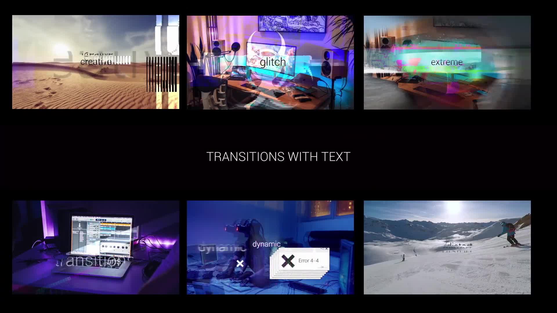 Wave Glitch Text Transitions Videohive 38175389 Premiere Pro Image 1