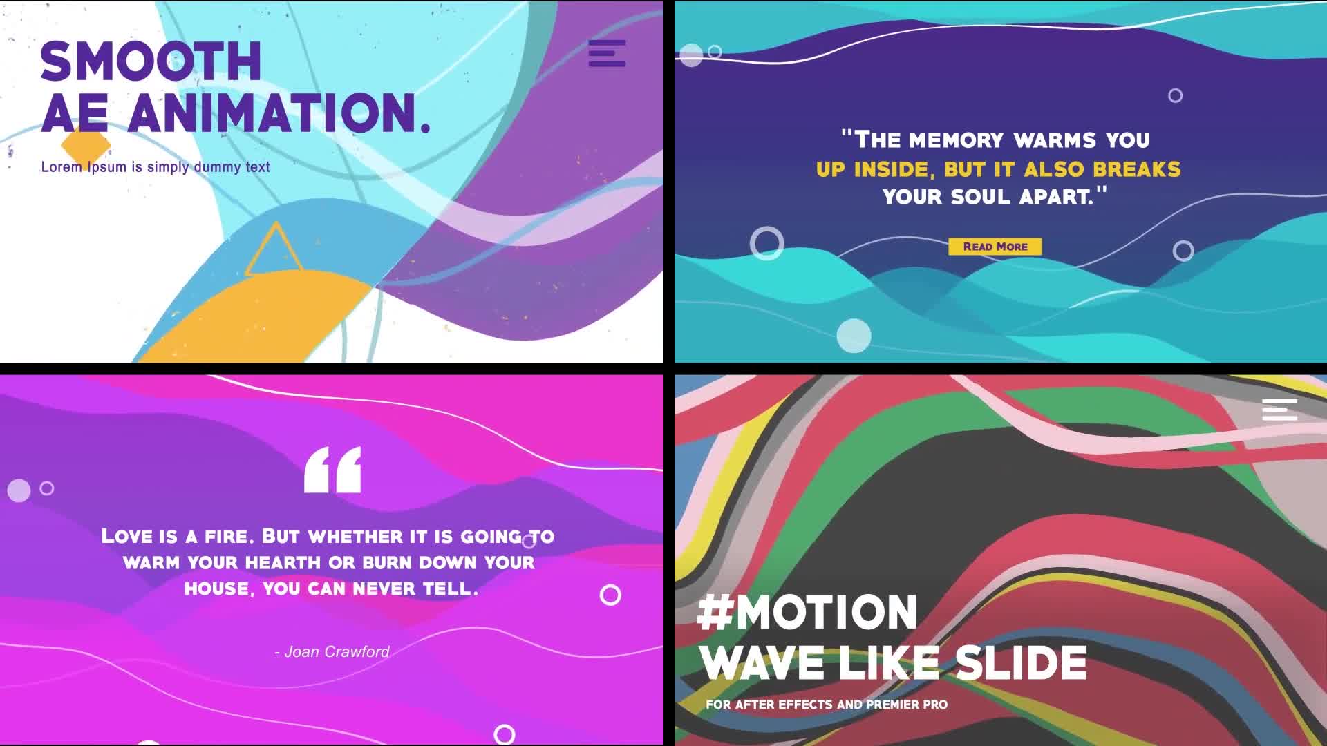Wave like Slides: Quote titles [After Effects] Videohive 37053835 After Effects Image 11