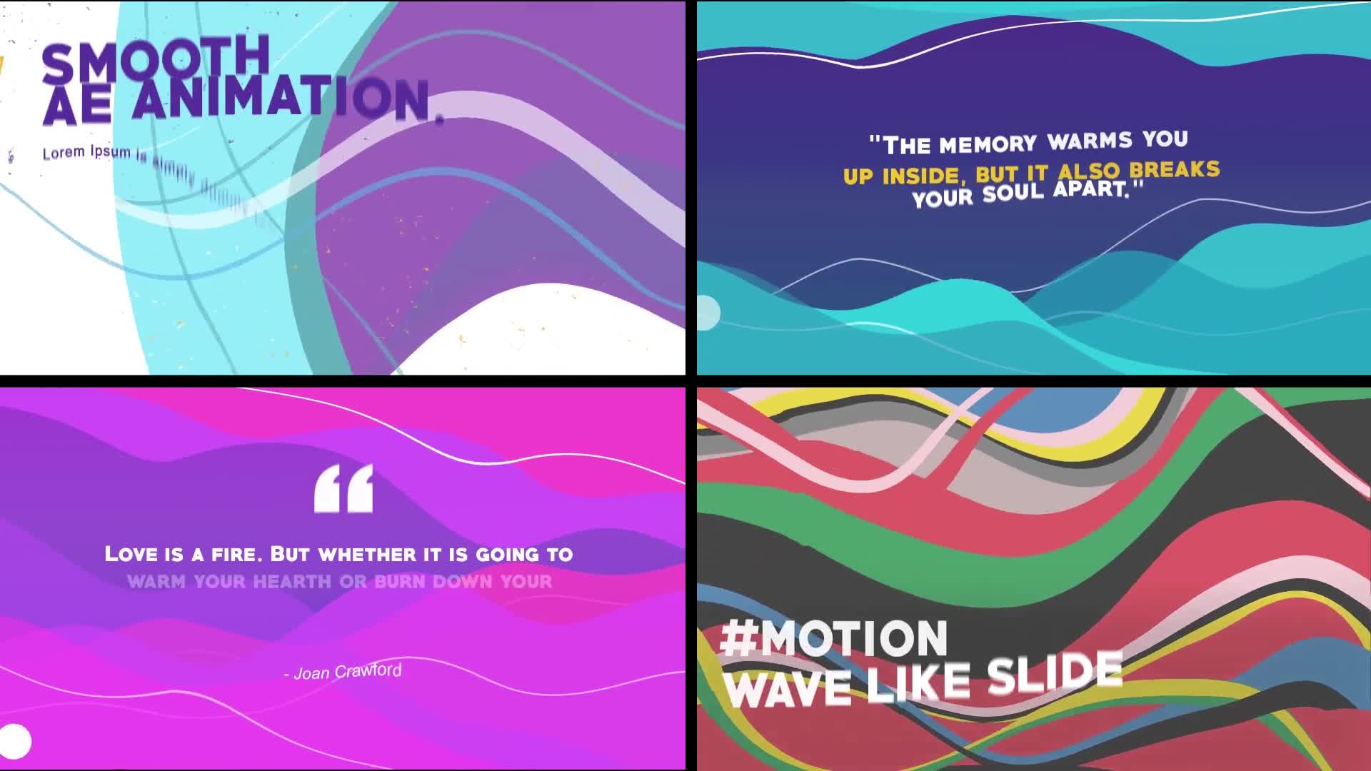Wave like Slides: Quote titles [After Effects] Videohive 37053835 After Effects Image 9