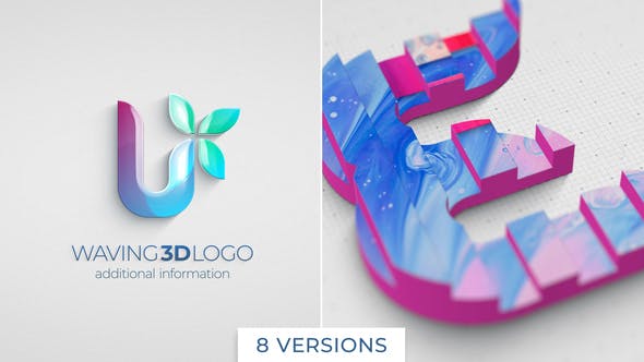 Waving 3D Logo Reveal - Download Videohive 26049113