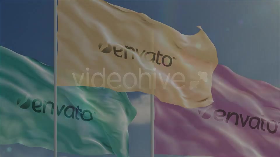 Waving Logo on Flag - Download Videohive 2236413