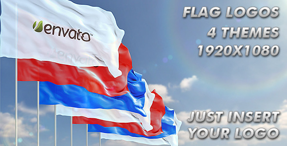 Waving Logo on Flag - Download Videohive 2236413