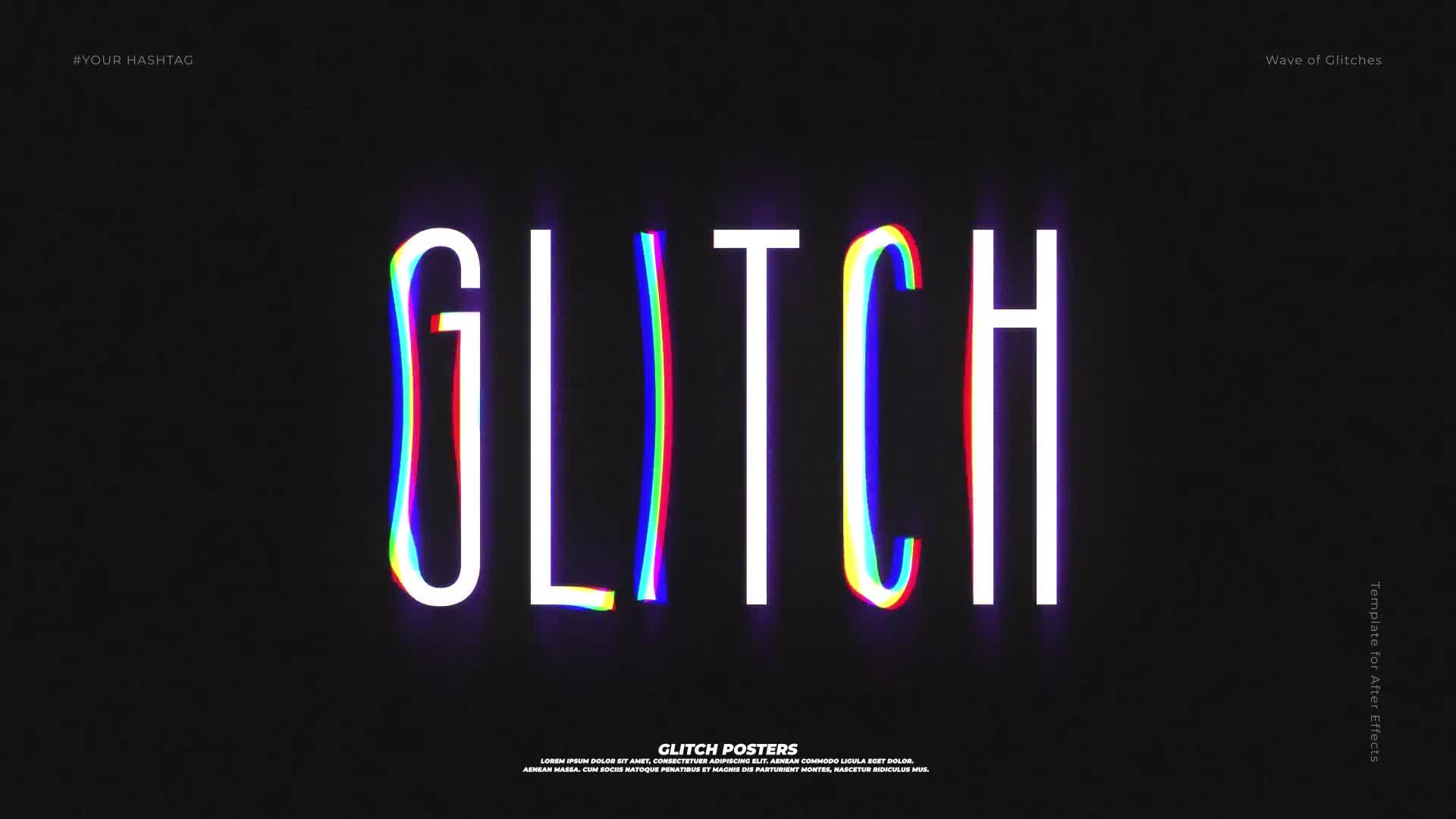 Wavy Glitch Posters Videohive 24572038 After Effects Image 1