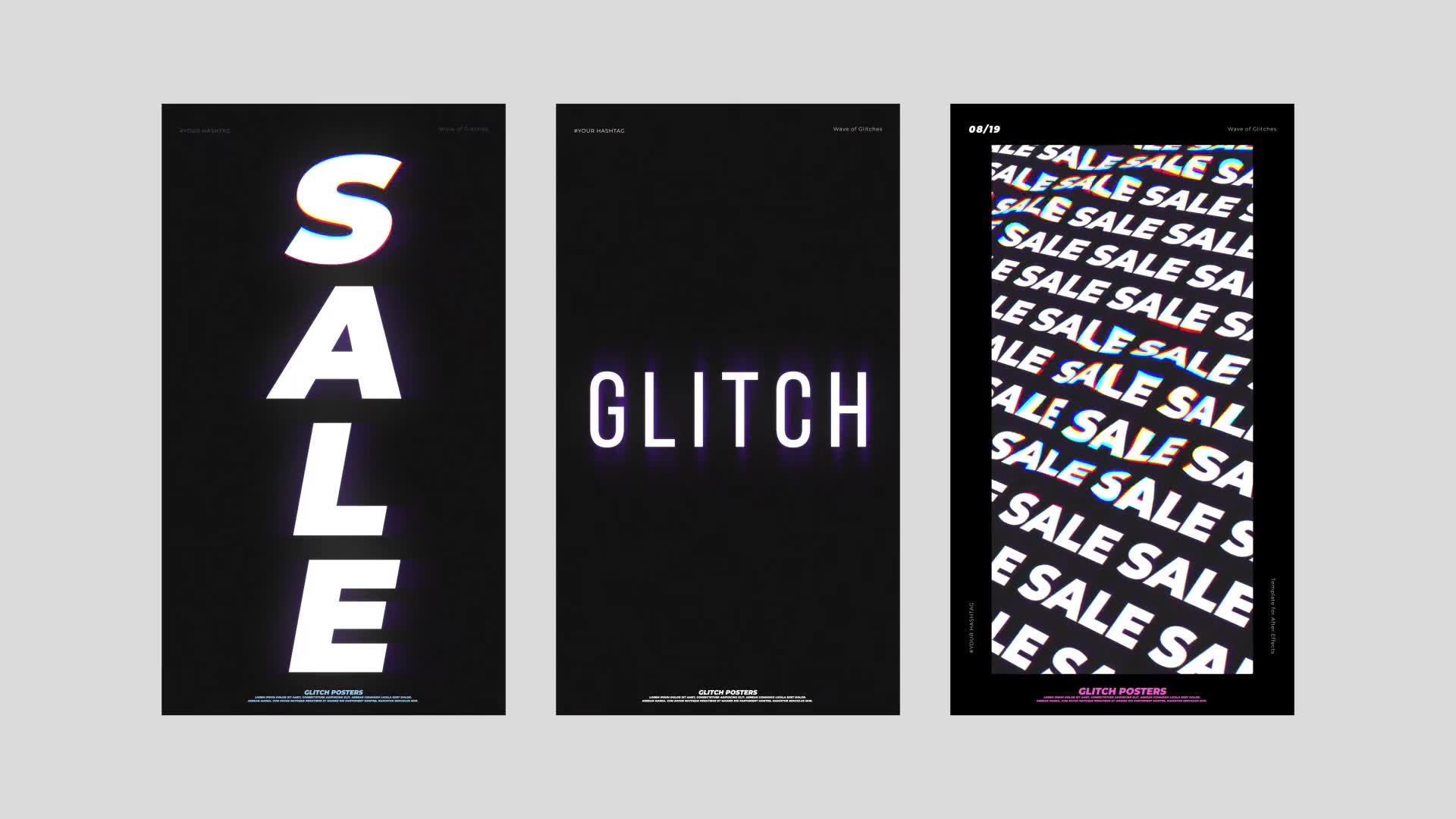 Wavy Glitch Posters Videohive 24572038 After Effects Image 10