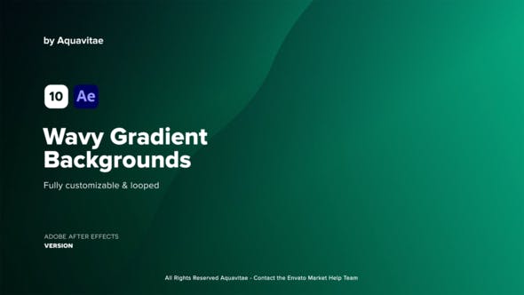 Wavy Gradient Backgrounds - Videohive 37159440 Download