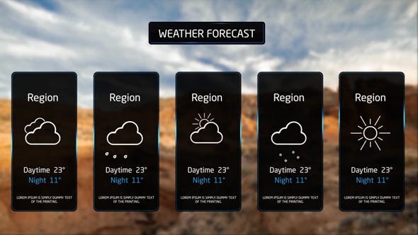 Weather Forecast Broadcast With Intro - Download 11434523 Videohive