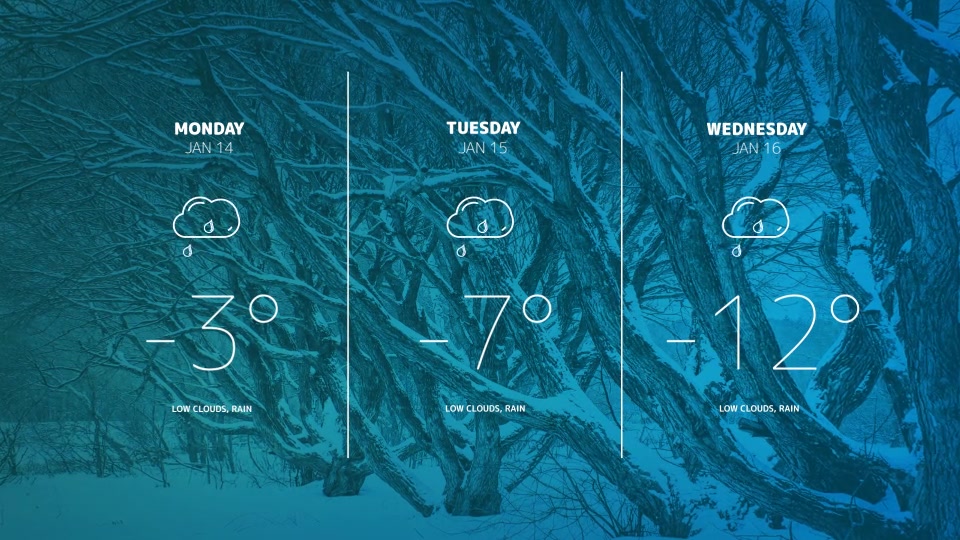 Weather Forecast Icons Videohive 23472842 After Effects Image 11