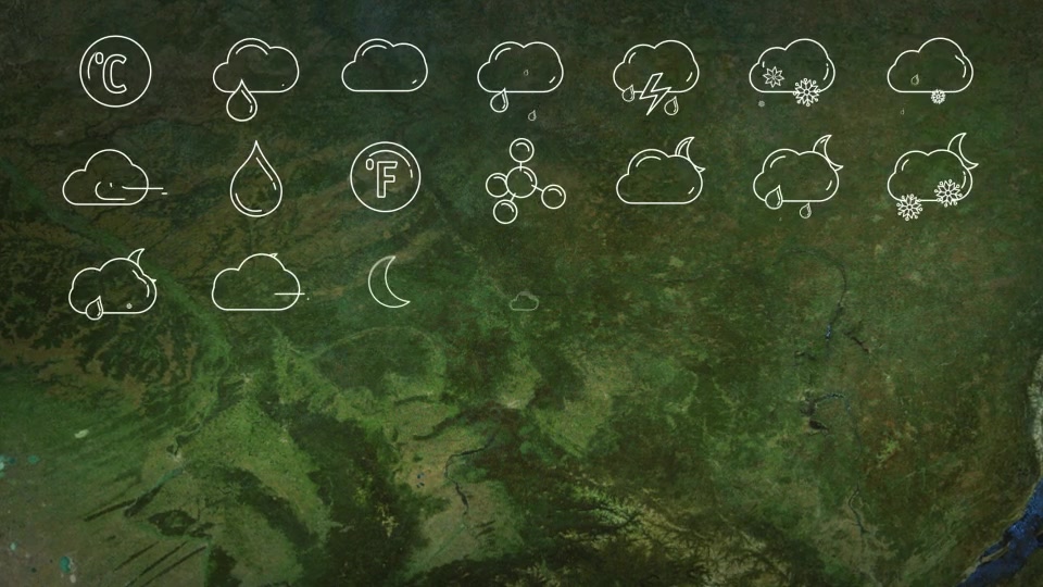 Weather Forecast Icons Videohive 23472842 After Effects Image 6