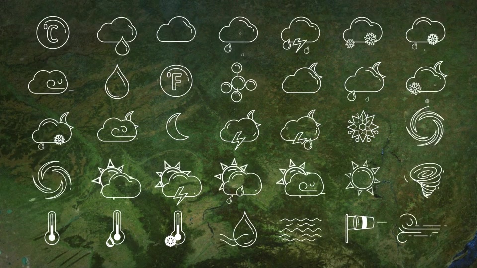 Weather Forecast Icons Videohive 23472842 After Effects Image 7