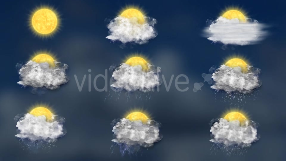 Weather Forecast Icons Set - Download Videohive 14206524