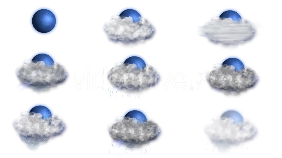 Weather Forecast Icons Set - Download Videohive 14206524