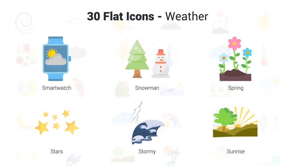 Weather Icons Videohive 37438172 After Effects Image 10