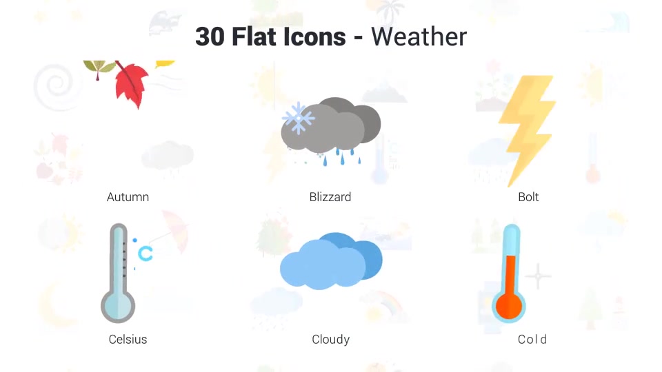 Weather Icons Videohive 37438172 After Effects Image 6
