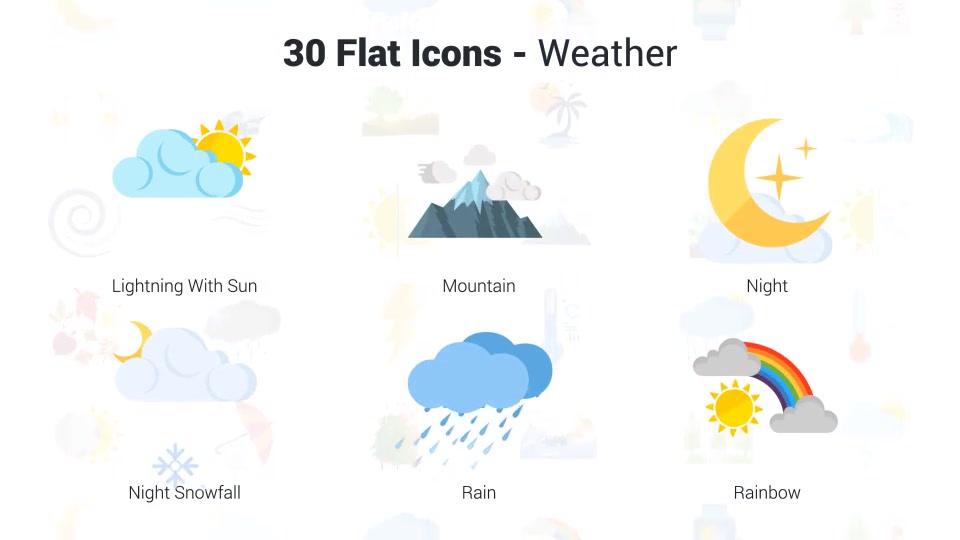 Weather Icons Videohive 37438172 After Effects Image 9