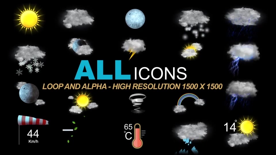 Weather Icons Videohive 21667835 After Effects Image 11