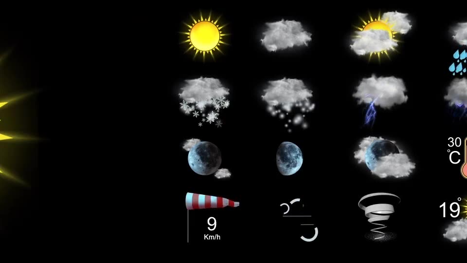 Weather Icons Videohive 21667835 After Effects Image 2