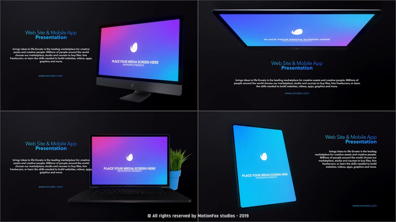Download Web & App Promo Device Mockup Pack v4 Videohive 24417870 Download Direct After Effects