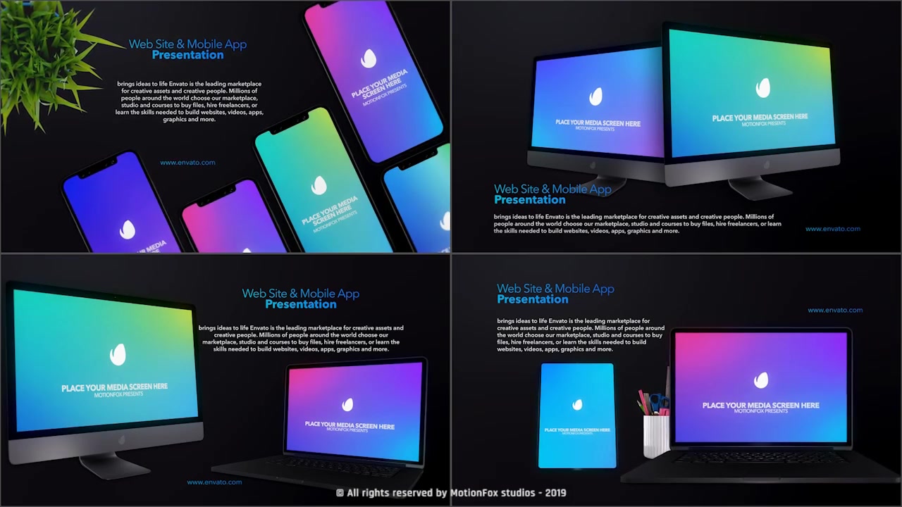 Web & App Promo Device Mockup Pack v4 Videohive 24417870 After Effects Image 6