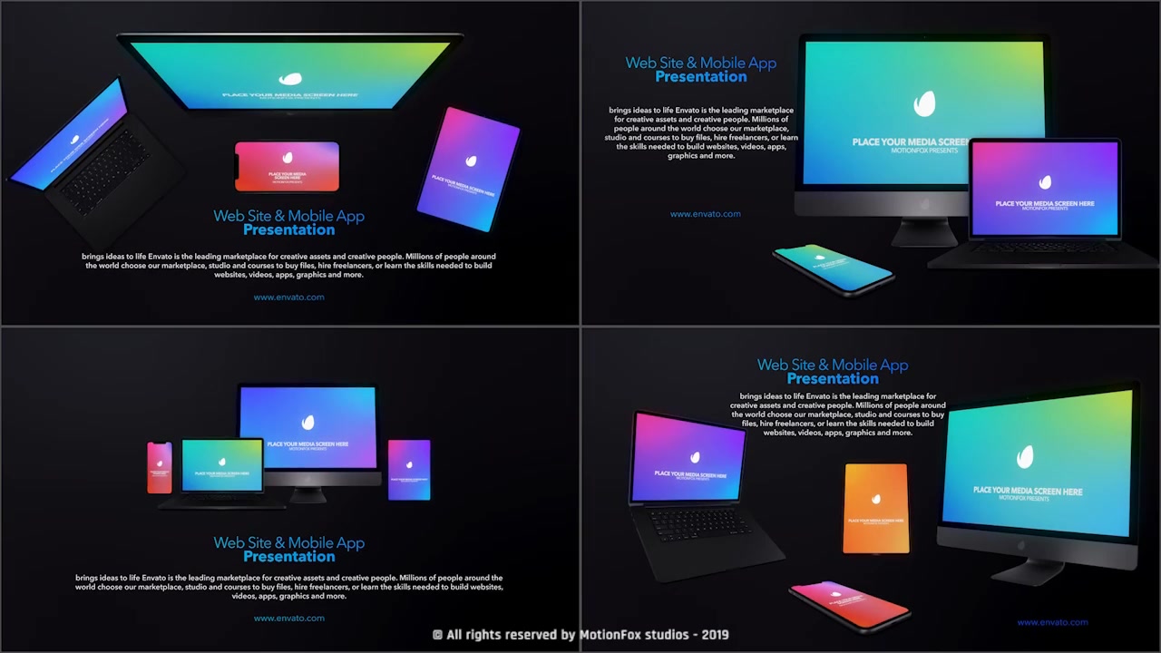 Web & App Promo Device Mockup Pack v4 Videohive 24417870 After Effects Image 9