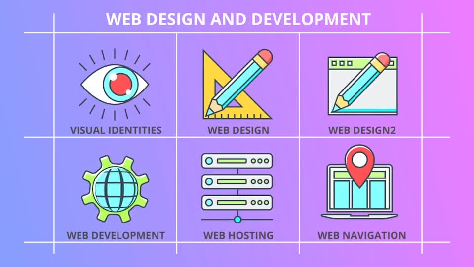 Web Design And Development 30 Animated Icons - Download Videohive 21303346