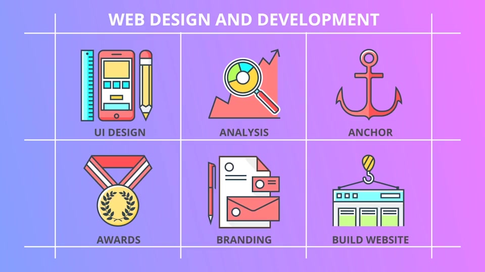 Web Design And Development 30 Animated Icons - Download Videohive 21303346