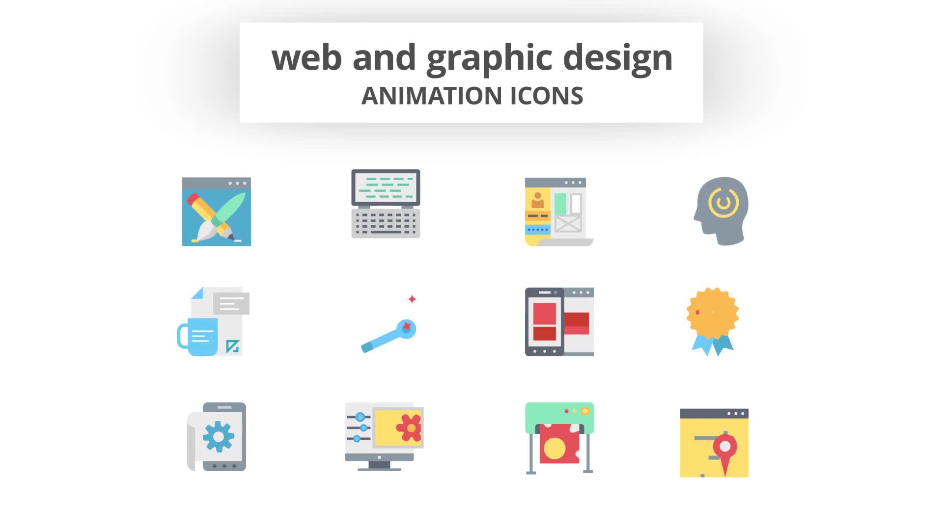 Web Design and Development Animation Icons Videohive 26635365 After Effects Image 10