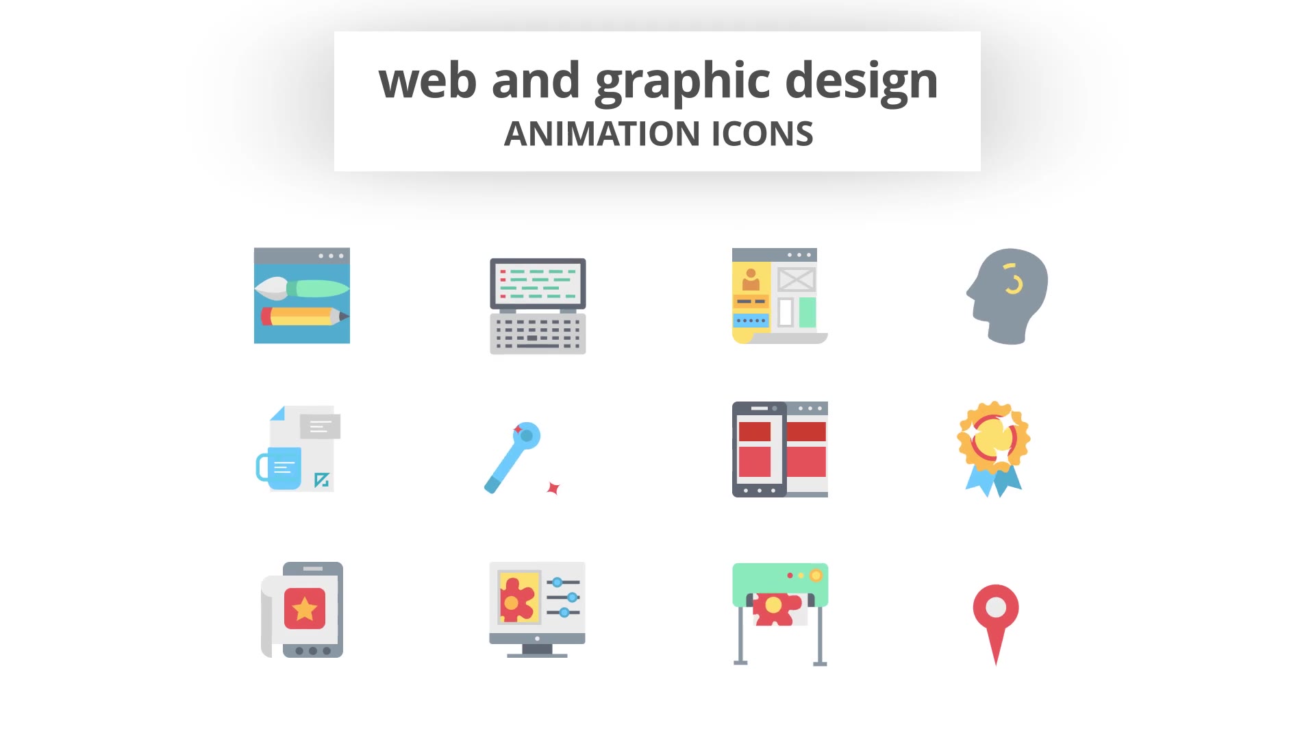 Web Design and Development Animation Icons Videohive 26635365 After Effects Image 7
