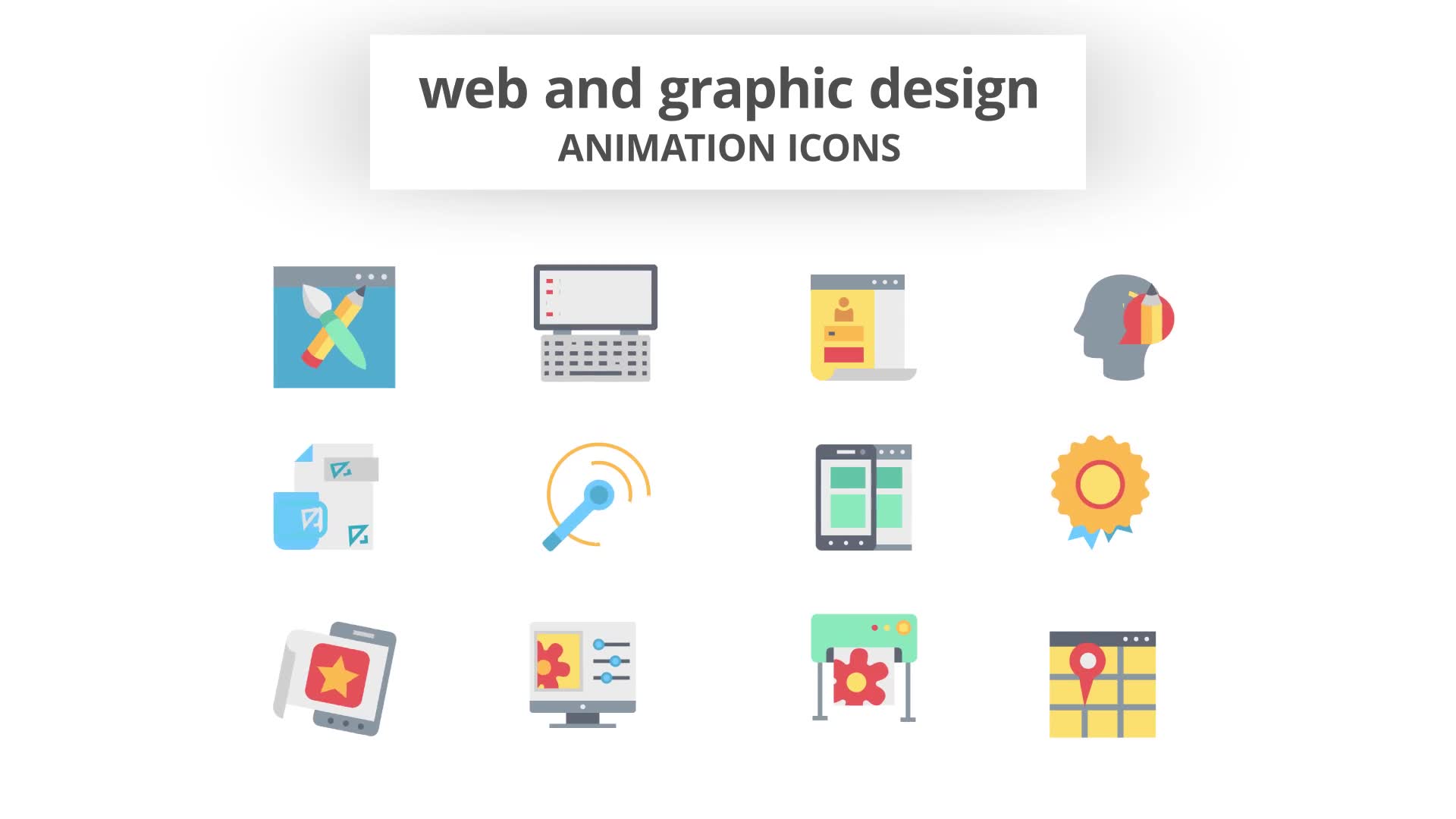 Web Design and Development Animation Icons Videohive 26635365 After Effects Image 9
