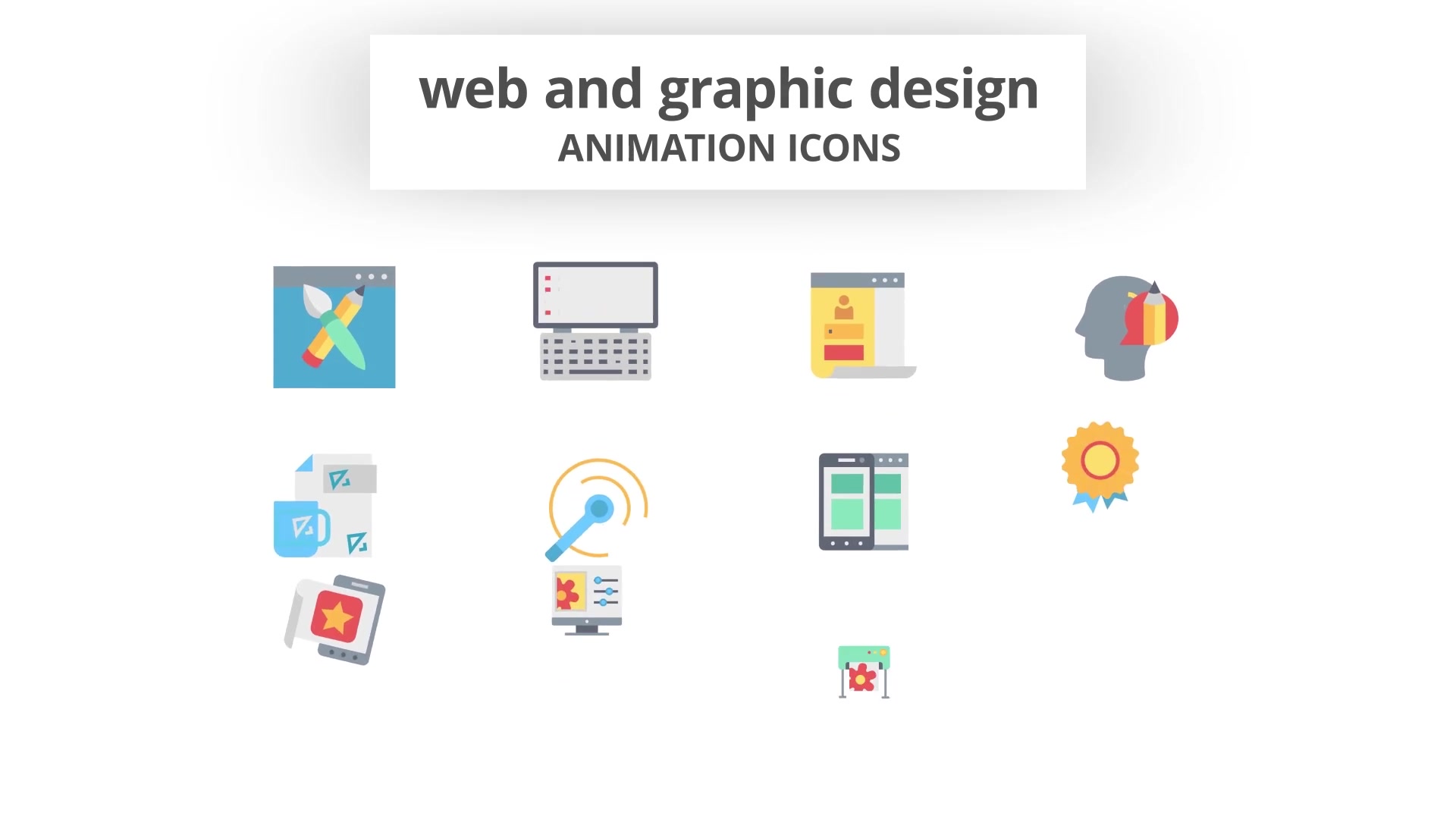 Web Design and Development Animation Icons (MOGRT) Videohive 26756524 Premiere Pro Image 4