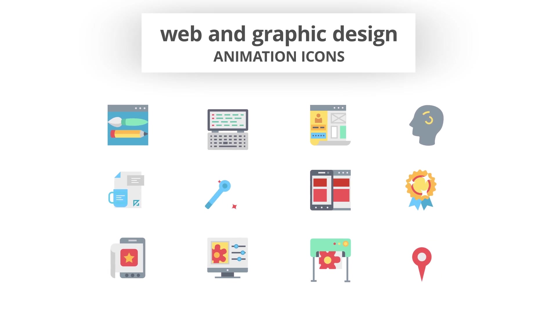 Web Design and Development Animation Icons (MOGRT) Videohive 26756524 Premiere Pro Image 7