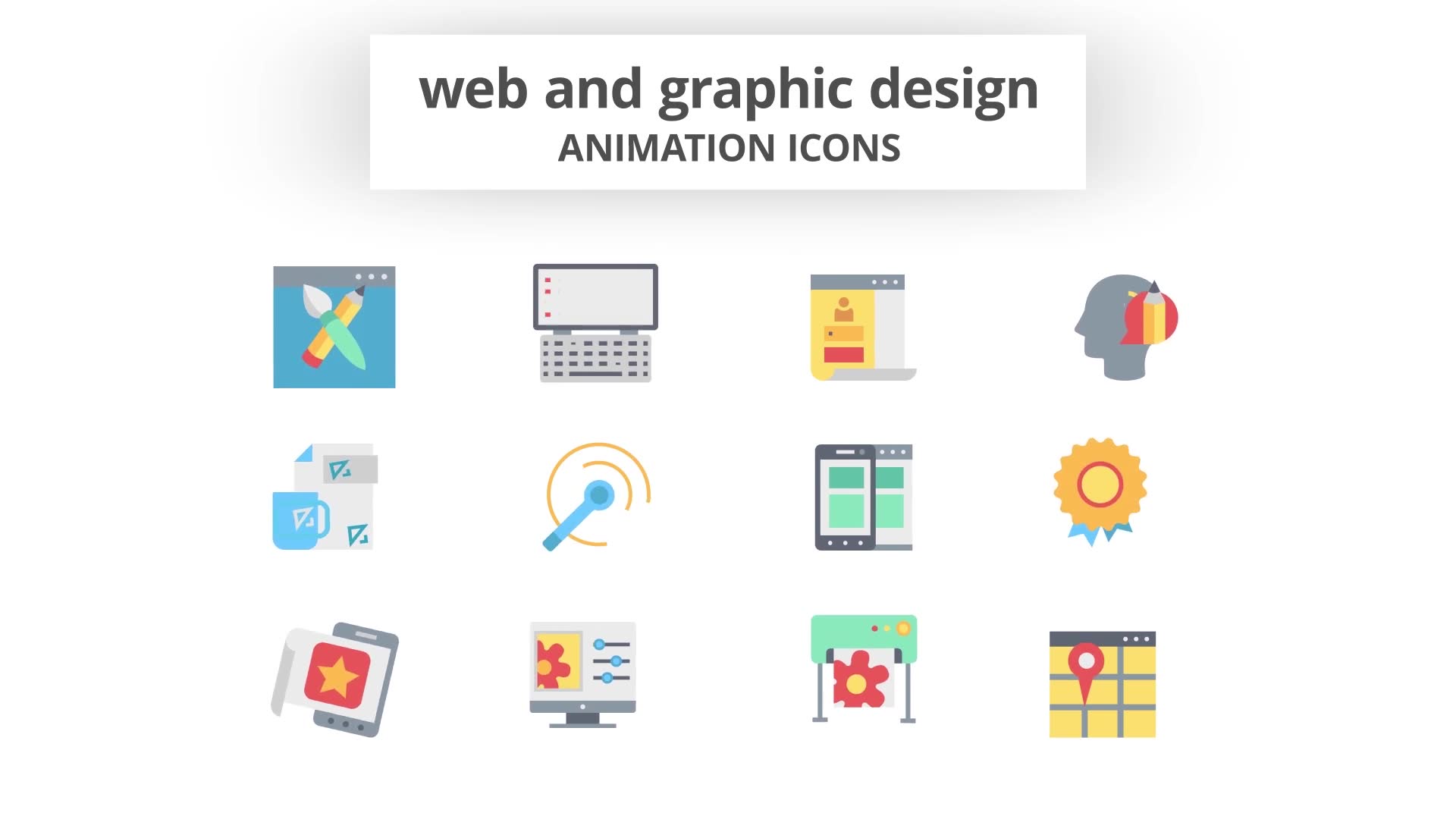 Web Design and Development Animation Icons (MOGRT) Videohive 26756524 Premiere Pro Image 9