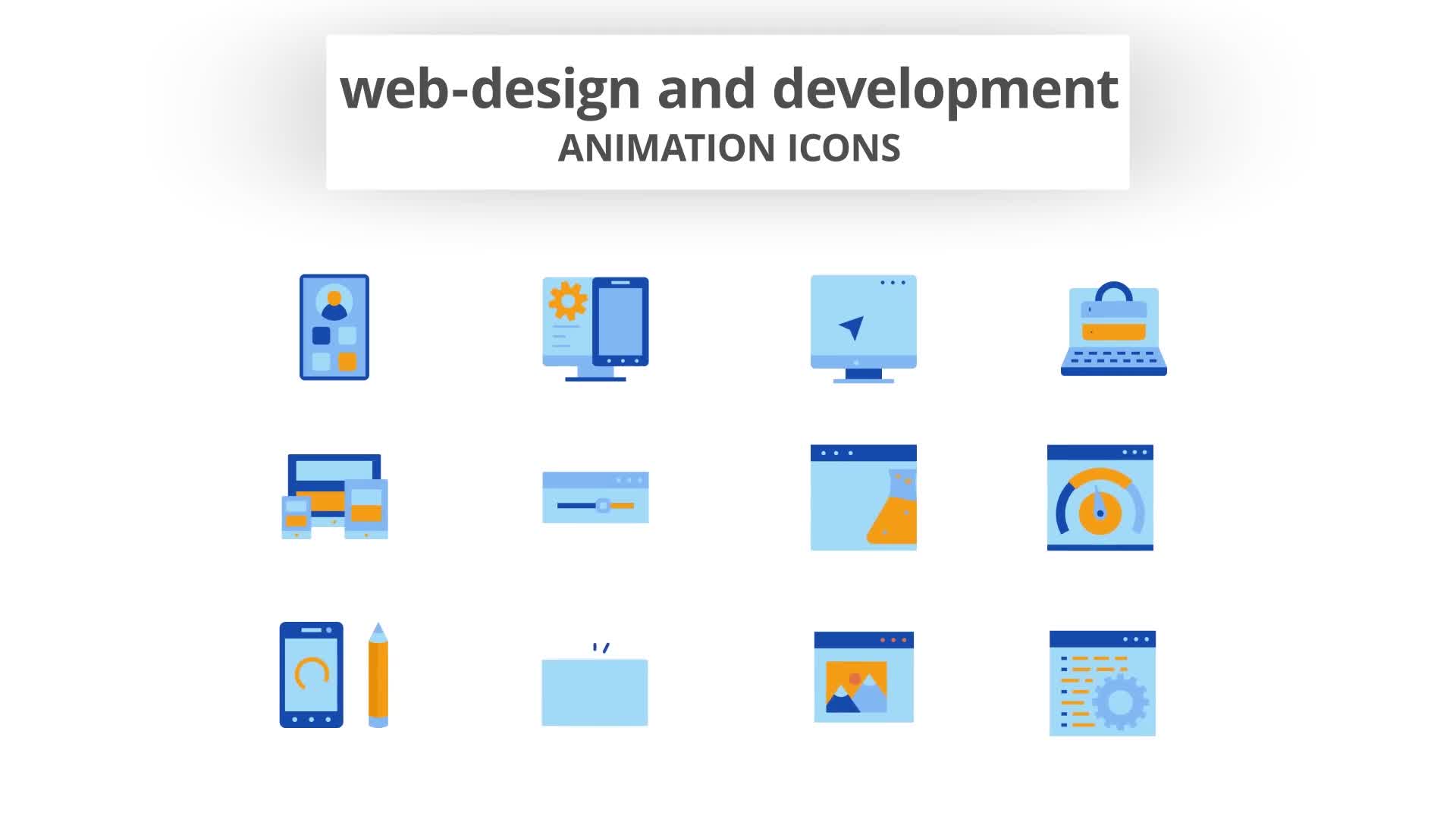 Web Design & Development Animation Icons Videohive 28168514 After Effects Image 10