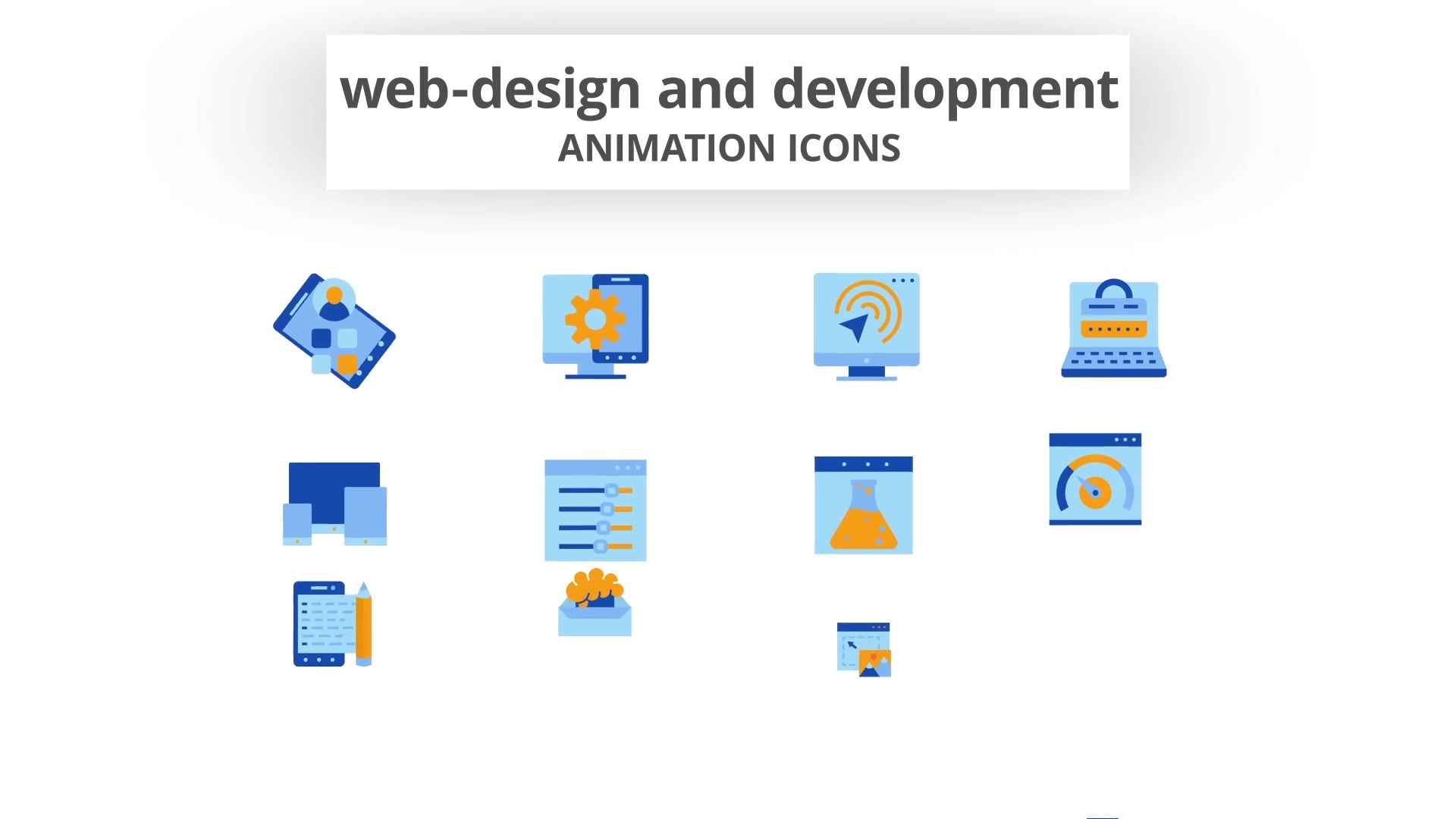 Web Design & Development Animation Icons Videohive 28168514 After Effects Image 4