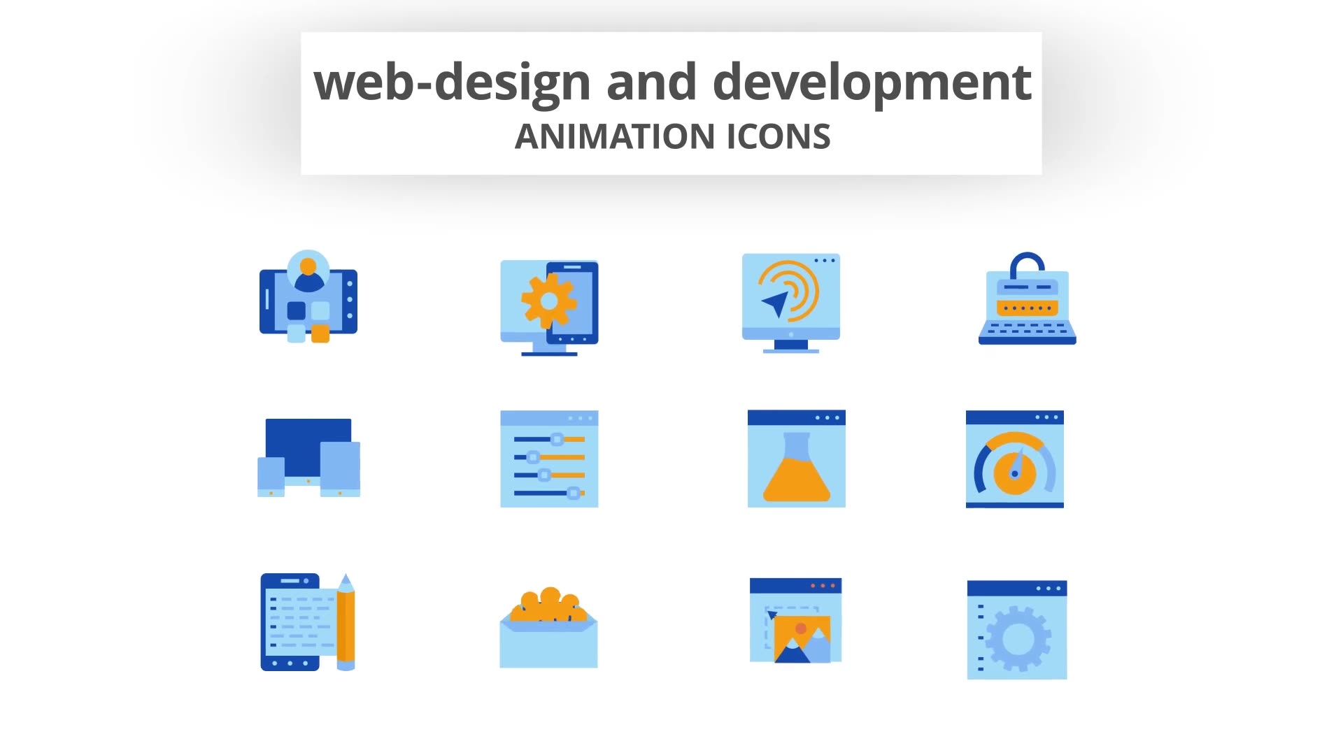 Web Design & Development Animation Icons Videohive 28168514 After Effects Image 6