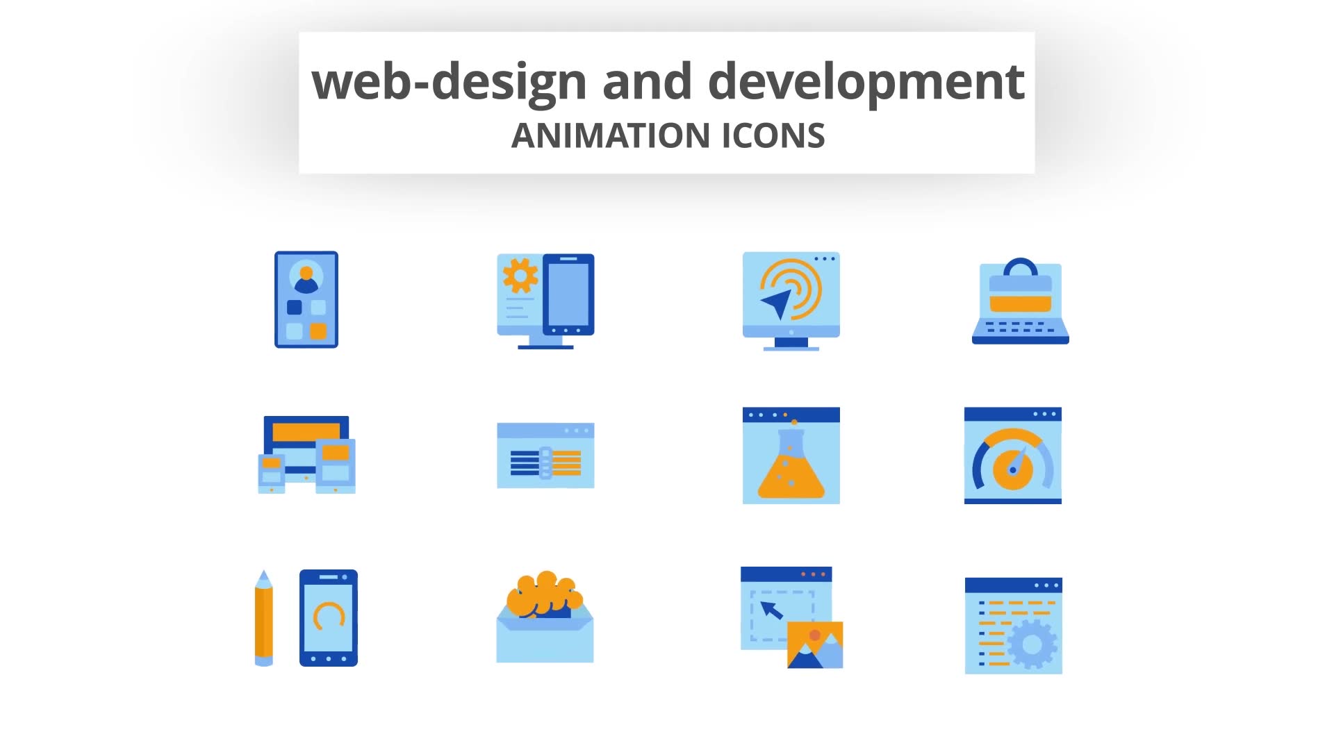 Web Design & Development Animation Icons Videohive 28168514 After Effects Image 7